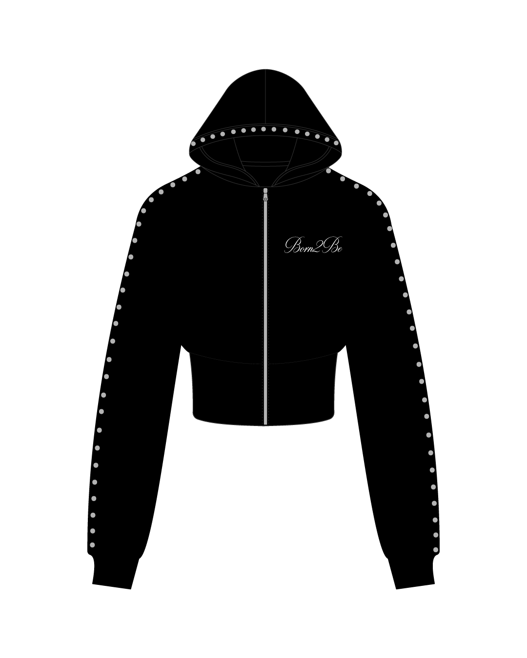 Waffle Knit Cropped Jacket